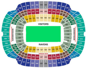 M&T Bank Stadium Seating Chart